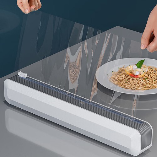 Plastic wrap dispenser with - plastic,