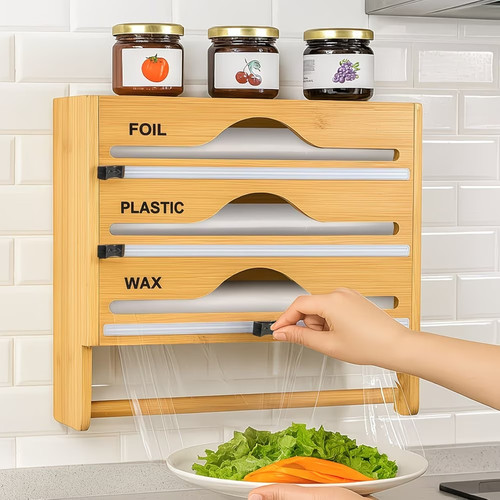Bamboo wrap dispenser wall - wrap,