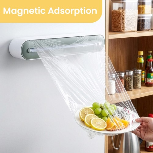Magnetic cling film dispenser - film,